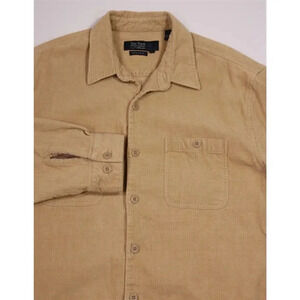 Nat Nast American Fit Light Brown Cotton Corduroy Shirt Jacket Shacket Large
